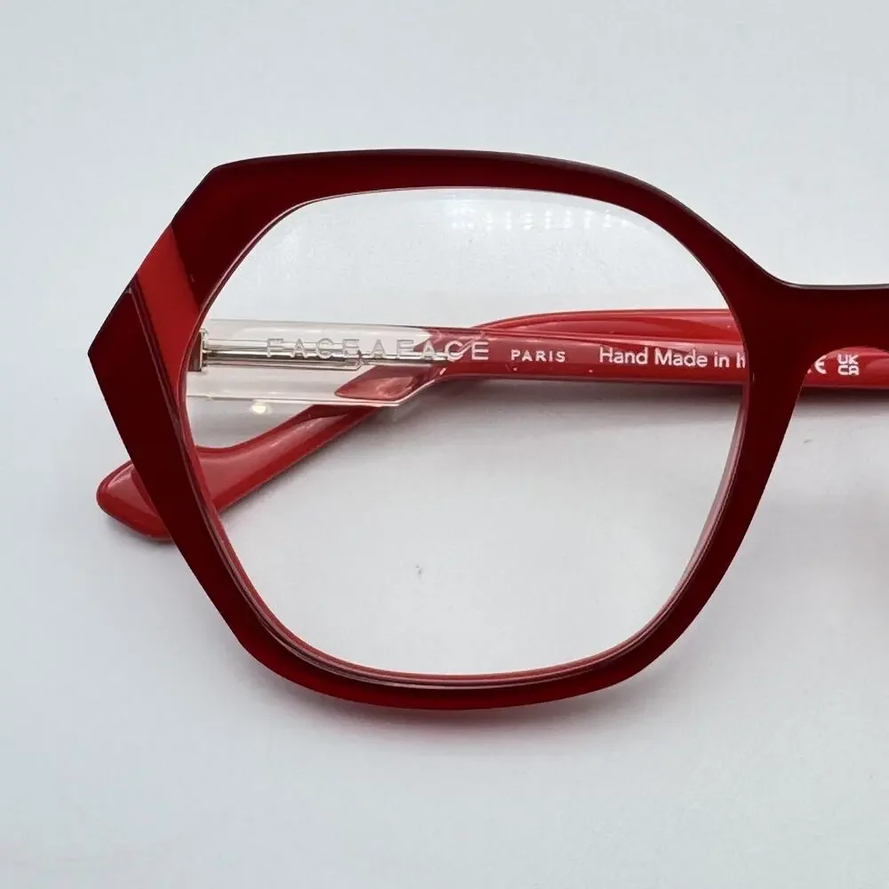 Face a Face Eyeglasses Frame WITTY 2 2216 Women Red Frame Handmade 53-17-140 NEW